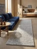 KADIMA DESIGN Flachgewebe-Teppich Handgewebt MEDWAY 65% Wolle Pflegeleicht in Blau