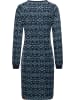 ragwear Sweatkleid Dassa Aztec in Navy