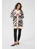 Kaffe Strickjacke KAsandra Oversize fit in Turtledove/Black Animal