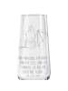 Mr. & Mrs. Panda Trinkglas Fledermaus Sitzen mit Spruch in Transparent