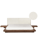 Beliani Wasserbett ZEN in Braun/Weiß - (W) 328 x (H) 86 x (L) 229 cm