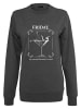 Mister Tee Mister Tee Damen Ladies F-Word Crewneck in charcoal