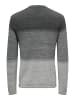 ONLY & SONS Strickpullover in Light Grey Melange