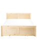 Beliani Doppelbett DAUPHIN in Braun - (W) 189 x (H) 82 x (L) 206 cm