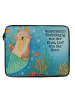 Mr. & Mrs. Panda Laptop Bag Wassermann Astrologie Design mit Spruch in Weiß