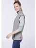 Gardena Fleece-Weste im dezenten Logo-Look in Grau