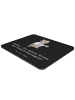 Mr. & Mrs. Panda Mouse Pad Beamtin Heldin mit Spruch in Schwarz