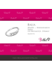 BALIA 333 Weißgold - 8 Karat Damen Ringe 3er Zirkonia Fingerring 54 (17,2)