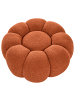 Beliani Pouf BEAUFORT in Hellbraun - (W) 60 x (H) 27 x (L) 60 cm