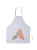 Mr. & Mrs. Panda Schürze Hunde Liebe ohne Spruch in Weiß