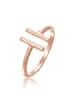 Elli Ring 925 Sterling Silber Geo in Rosegold