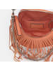 Seidenfelt Fringes Skien Schultertasche 22 cm in orange