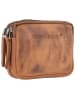 Greenburry Vintage Gürteltasche Leder 11 cm in brown
