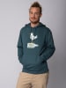 wat? Apparel Sweatshirt Möwe mit Hut in Petrol