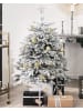 Beliani 2-tlg Weihnachtsbaum FORAKER in Weiß/Grün