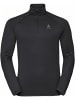 Odlo Longsleeve "Mid Layer 1/2 Zip Berra Light" in Schwarz
