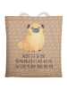 Mr. & Mrs. Panda Shopper-Tasche Mops mit Spruch in Hundeglück