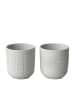 Villeroy & Boch 2-tlg. Becher Manufacture Collier in – 290 ml in Blanc