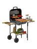 Outsunny Holzkohlegrill in Schwarz 98L x 54B x 91H cm