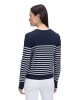 Betty Barclay Basic-Strickjacke mit Streifen in Patch Dark Blue/Cream