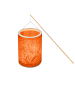 URSUS Laternen Bastelset 6 Bananenpapier Orange - ab 5 Jahren