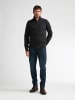 Petrol Industries Melierte Strickjacke mit Zipper ironfield in Schwarz