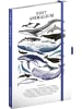 NOTIQUE Planbook Notizbuch 2027 mit Gummiband in Meereswelt - 13 x 21 cm