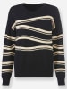 Heine Langarm-Pullover in schwarz-sand-gemustert