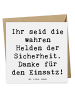 Mr. & Mrs. Panda Klappkarte Spruch Sicherheitsdienst Helden mit ... in Weiß