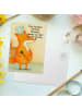 Mr. & Mrs. Panda Postkarte Fuchs Koch Design mit Spruch in Weiß