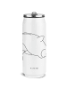 Mr. & Mrs. Panda Wasserflasche Narwal ohne Spruch in Weiß