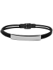 Adeliás Herren Armband aus Edelstahl 21 cm in schwarz