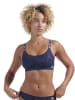 adidas Bustier Scoop Lounge Bra in blue print