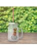 Mr. & Mrs. Panda Glas Mit Henkel Quokka Happy mit Spruch in Transparent