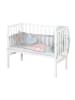 roba Beistellbett 2in1 weiß roba Style + Matratze Nestchen, Barriere höhenverstellbar