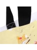 Mr. & Mrs. Panda Schultasche Waldtiere Aloha mit Spruch in Gelb Pastell
