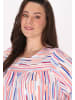 Sidona Damen Plus Size Blouse in White Stripe