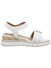 Tamaris Keilsandalette in weiß