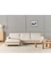 Beliani Ecksofa SIGGARD in Weiß/Braun - (W) 296 x (H) 82 x (L) 163 cm rechtsseitig