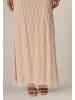 Adrianna Papell Langes Abendkleid Bead Mesh Long Dress in Shell