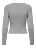 ONLY Strickpullover in Light Grey Melange