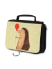 Mr. & Mrs. Panda Schminktasche Igel Luftballon ohne Spruch in Gelb Pastell