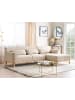 Beliani 4-tlg Ecksofa SIMOS in Beige/Braun