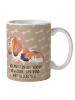 Mr. & Mrs. Panda Teepott Hund Basset Hound mit Spruch in Hundeglück
