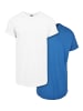 Urban Classics T-Shirt kurzarm in white+sporty blue