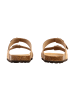 Divine Factory Noga Mistral Edge Leder-Pantoletten Beige