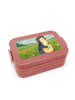 Mr. & Mrs. Panda Lunchbox Pinguin Blumen Design ohne Spruch in Rot Pastell