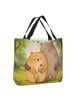 Mr. & Mrs. Panda Shopping Bag Bären Liebe Design ohne Spruch in Weiß