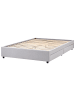 Beliani Doppelbett PRADES in Grau - (W) 149 x (H) 32 x (L) 211 cm