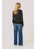 Kaffe Strickpullover KAlizza Regular fit in Black /Turtledove Slim stripe